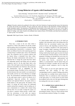 Group Behavior of Agents with Emotional Model