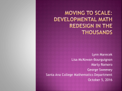 Course Redesign and Accelerated/ Compressed