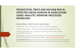 production, price and income risk in expected gross margin in