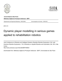 Dynamic player modelling in serious games applied to