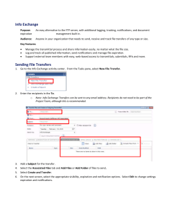 Info Exchange - Newforma Help