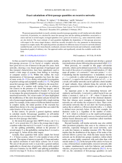 Exact calculations of first-passage quantities on recursive networks