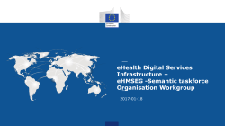 eHealth Digital Services Infrastructure – eHMSEG