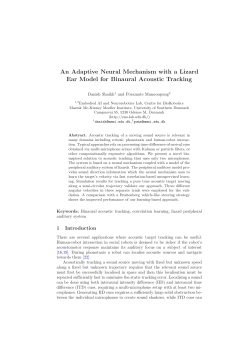 An Adaptive Neural Mechanism with a Lizard Ear Model for Binaural