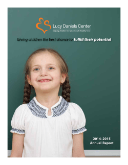 Giving children the best chance to fulfill their potential