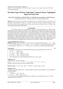 On Some Types of Fuzzy Separation Axioms in