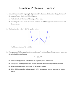Math 141 -- Practice Test 2