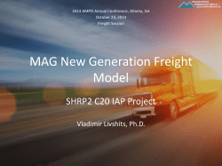 MAG New Generation Freight Model