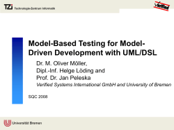 Development model Test model M&ouml;ller, L&ouml;ding and Peleska