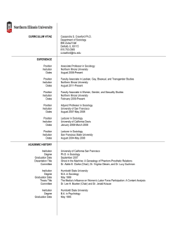 curriculum vitae - Northern Illinois University