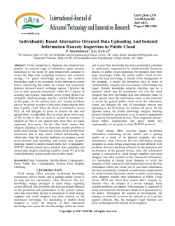 Individuality Based Alternative Oriented Data Uploading