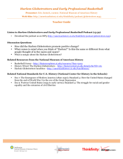 Harlem Globetrotters and Early Professional Basketball