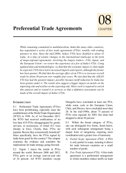 Preferential Trade Agreements