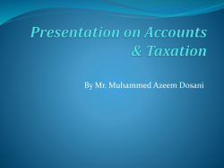 Accounts Presentation