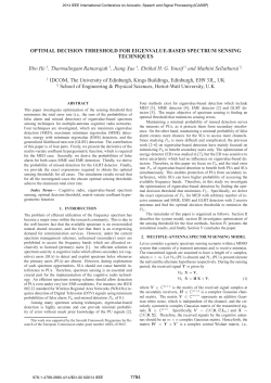 Optimal Decision Threshold for Eigenvalue