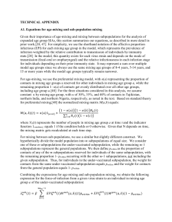 TECHNICAL APPENDIX A1. Equations for age