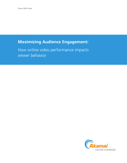 Maximizing Audience Engagement: How online video