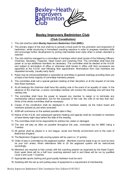Club Constitution - bexleyimprovers.co.uk