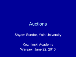 Auctions - Yale University