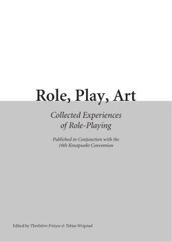 Role, Play, Art