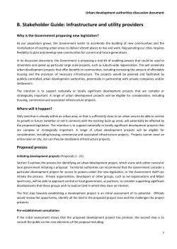 B. Stakeholder Guide: Infrastructure and utility providers