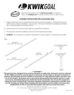 assembly instructions for 2j102 rugby goal