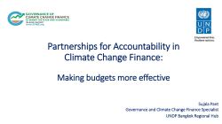 The Governance of Climate Change Finance: Accountability for