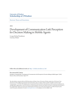 Development of Communication Link Perception for Decision