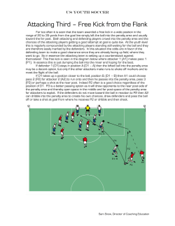 Attacking Third &ndash; Free Kick from the Flank