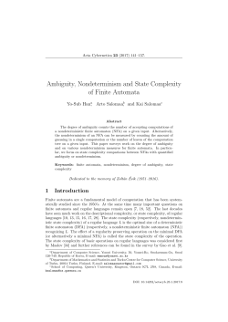 Ambiguity, Nondeterminism and State Complexity of Finite Automata
