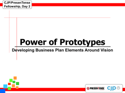 CJP/PresenTense Fellowship, Day 2