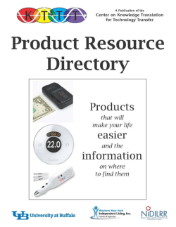Product Resource Directory