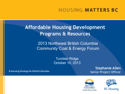 Housing Continuum BC Housing