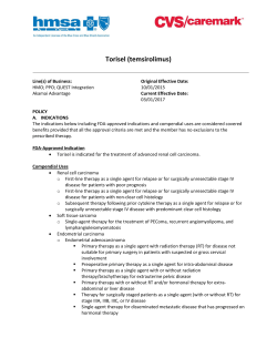 Torisel (temsirolimus)