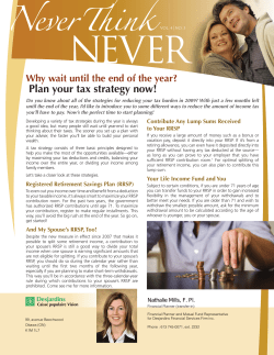 Plan your tax strategy now!