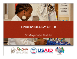 epidemiology of tb - Anova Health Institute