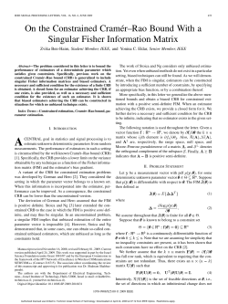 On the Constrained Cram&eacute;r&ndash;Rao Bound With a Singular Fisher