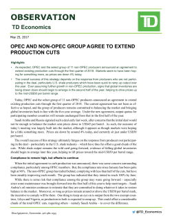 OPEC and Non-OPEC Group Agree to Extend Production