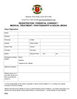 Template 3 * Player Registration Form (Including