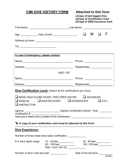 Dive History Guests - Guided Discoveries