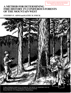 A method for determining fire history in coniferous forests in the