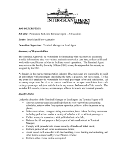 JOB DESCRIPTION Job Title: Permanent Full