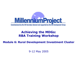 The United Nations` MDG Strategy