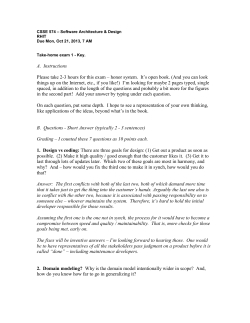 CSSE 490 &ndash; Requirements - Rose