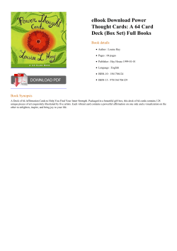 eBook Power Thought Cards: A 64 Card Deck (Box Set