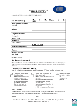 Bank Details - Shine Recruitment