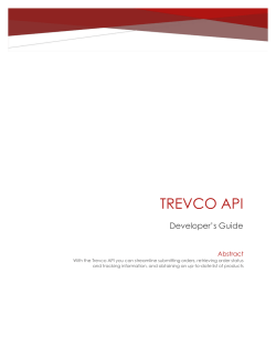 Trevco API - Drop Ship