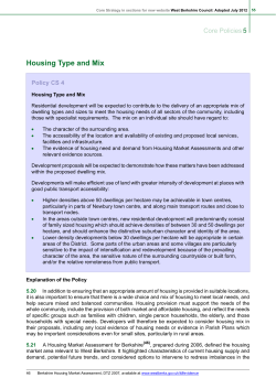 Housing Type and Mix - West Berkshire Council
