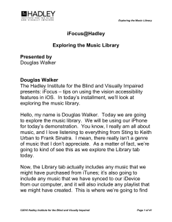 Douglas Walker - Hadley School for the Blind