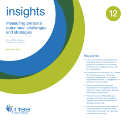 measuring personal outcomes: challenges and strategies